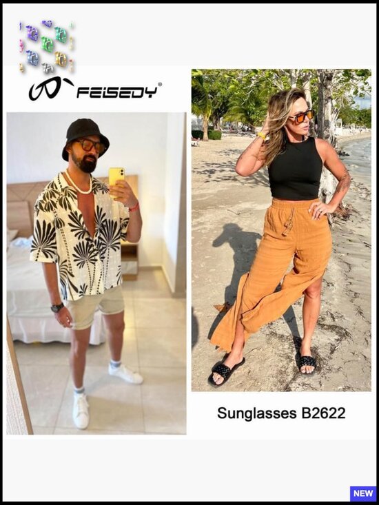 Vintage Square Aviator Sunglasses Retro Stylish Frame UV400 Protection Unisex main image 7